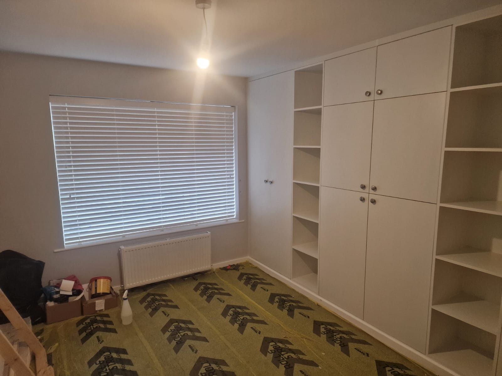 built in wardrobe carpentry project torquay