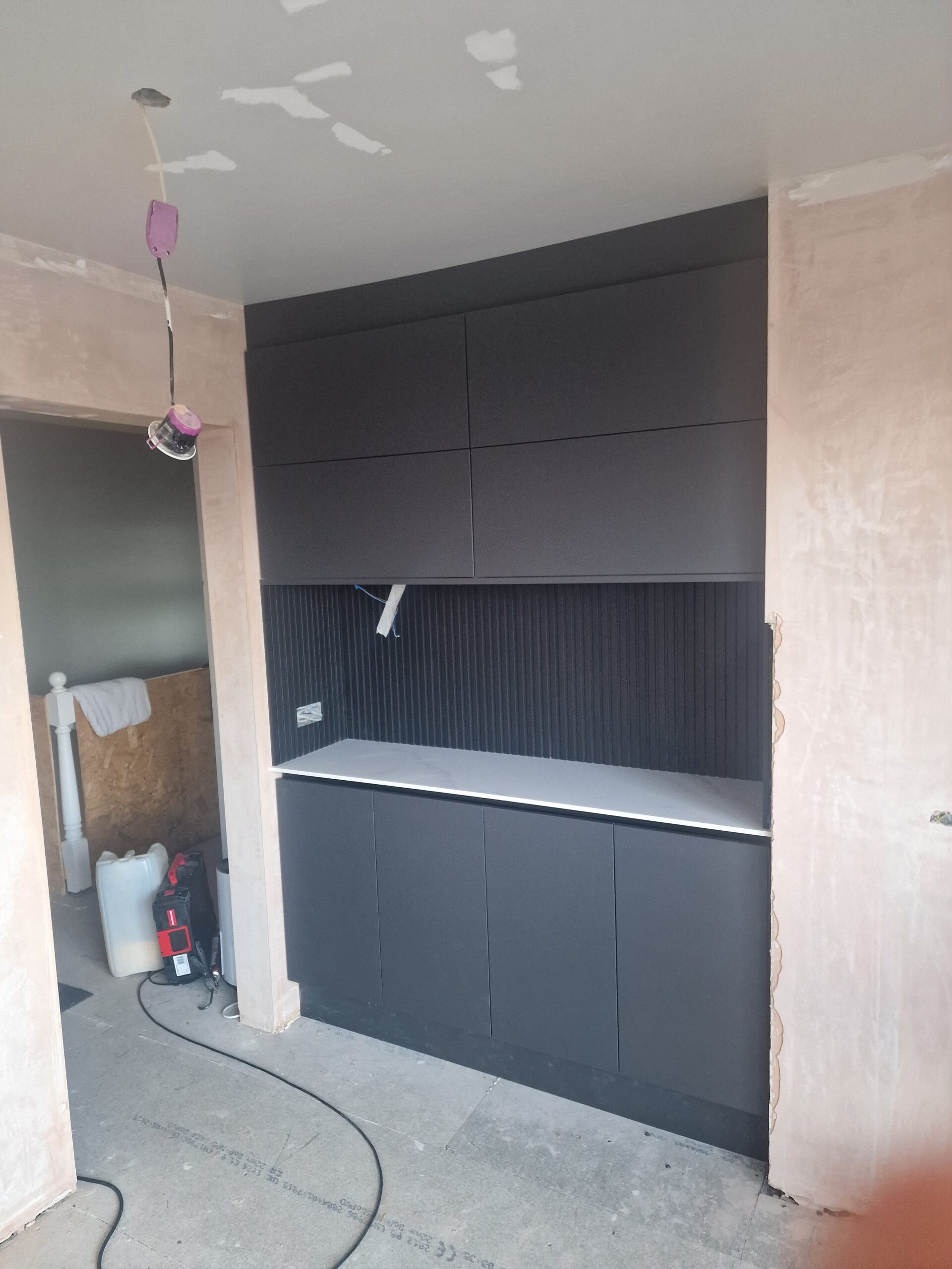 custom built closed cupboards kitchen carpentry devon