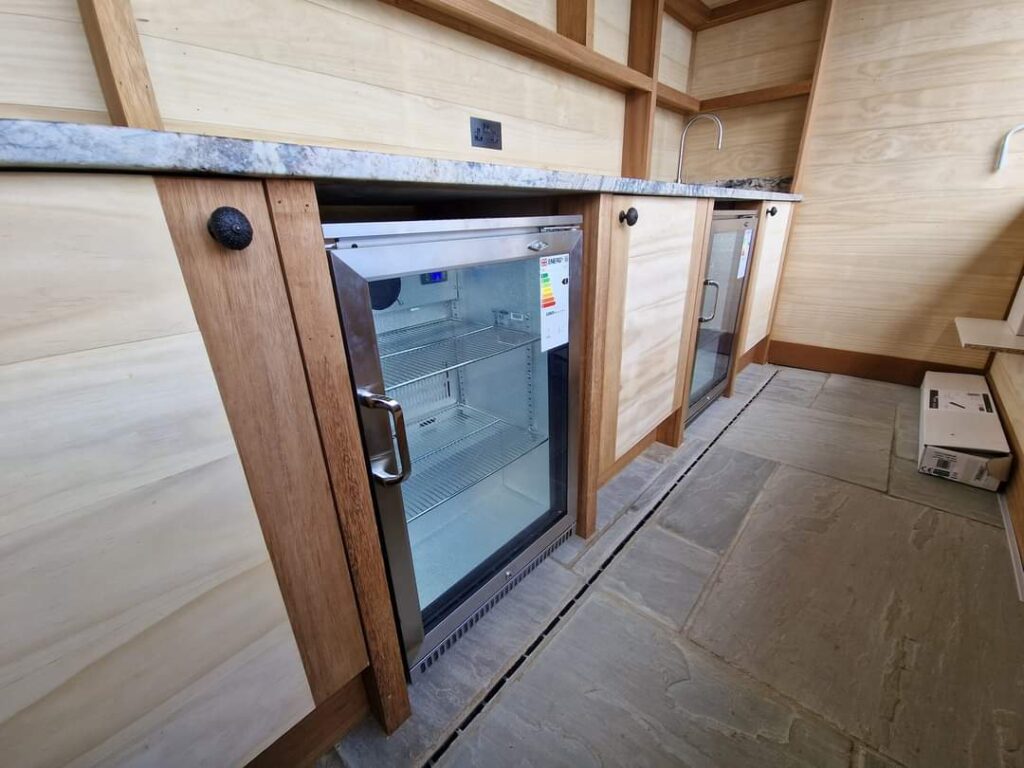 bespoke outdoor bar cupboards