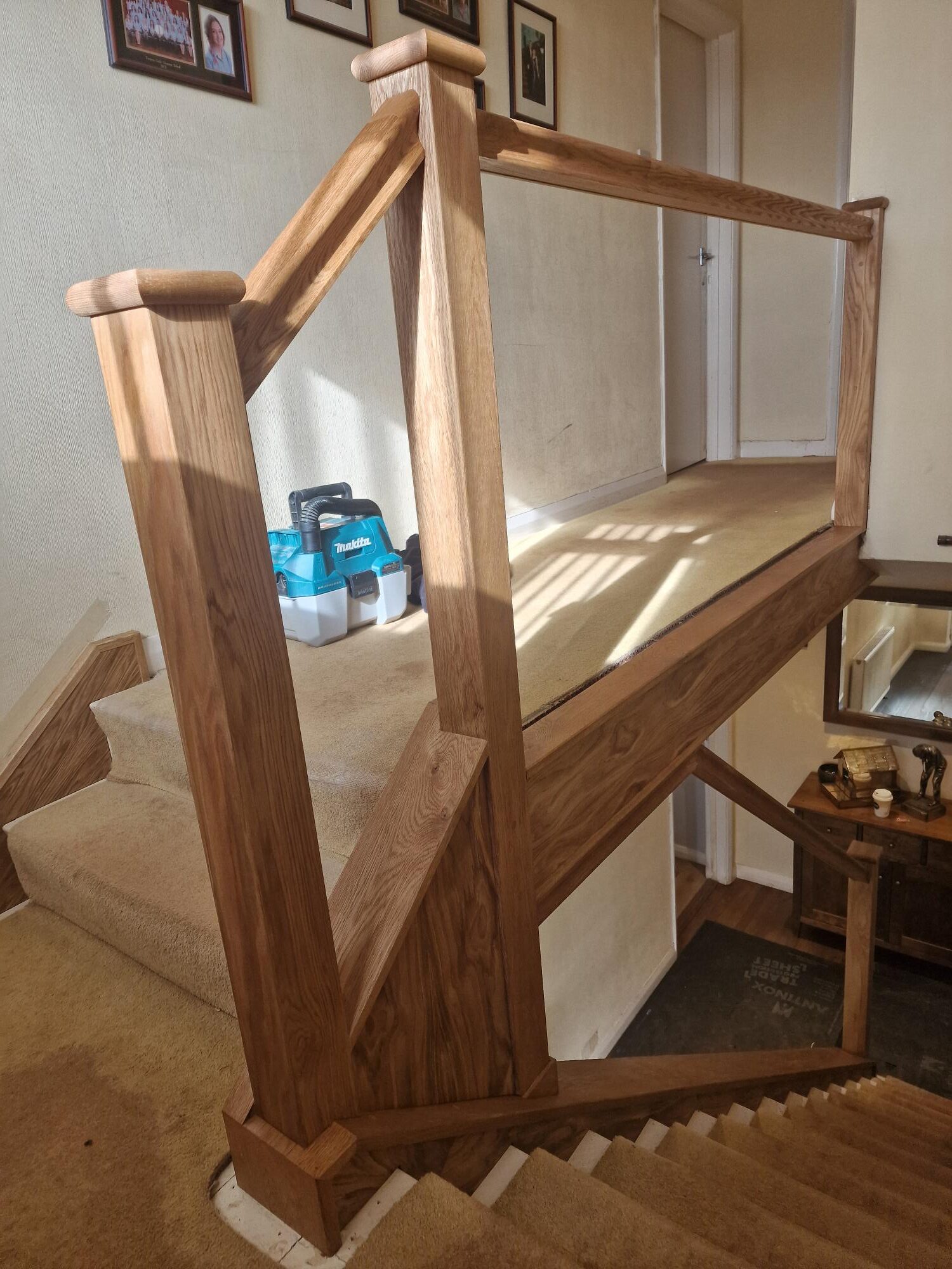 staircase and banister interior carpentry project torquay